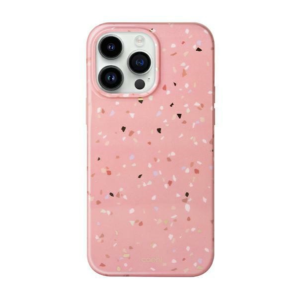Uniq Coehl Terrazzo viedtālruņa apvalks iPhone 14 Pro Max - rozā