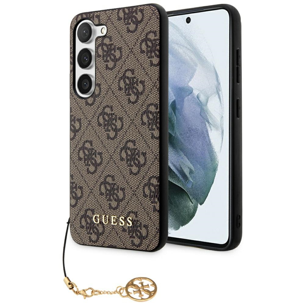 Guess GUHCS23SGF4GBR S23 S911 brūns/brūns cietais apvalks 4G Charms kolekcija