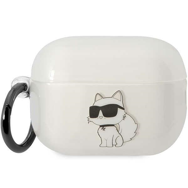 Karl Lagerfeld KLAP2HNCHTCT AirPods Pro 2 apvalks caurspīdīgs Ikonik Choupette