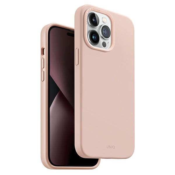 Uniq Lino viedtālruņa apvalks iPhone 14 Pro (m) - rozā