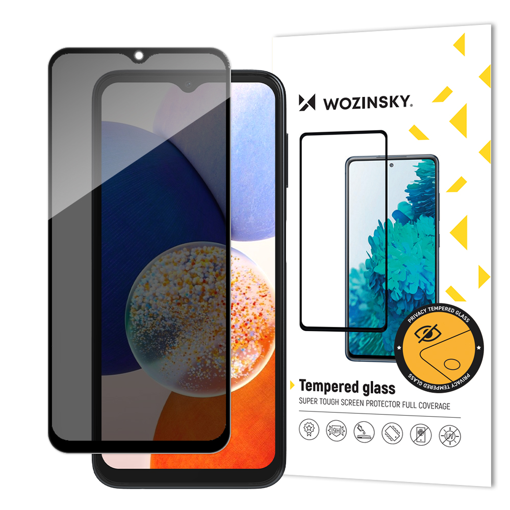 Wozinsky Privacy Glass rūdīts stikls Samsung Galaxy A13 ar Anti Spy privātuma filtru