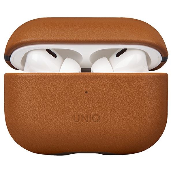 Uniq Terra Īstas Ādas viedtālruņa apvalks AirPods Pro 2 - brūns