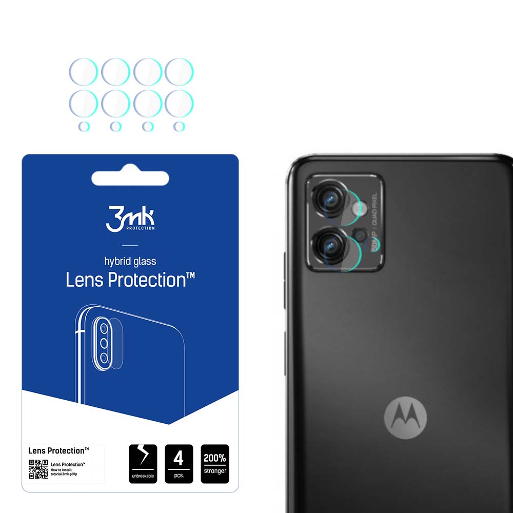 3mk Lens Protection™ hibrīdais kameras stikls Motorola Moto G32