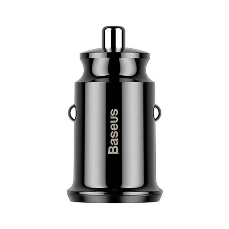 Baseus Grain automašīnas lādētājs 2x USB 5V 3.1A (melns)