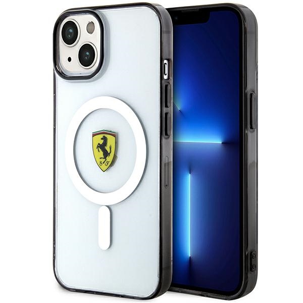 Ferrari FEHMP14SURKT iPhone 14 6.1" caurspīdīgs cietais viedtālruņa apvalks kontūras magnētiskais (MagSafe)