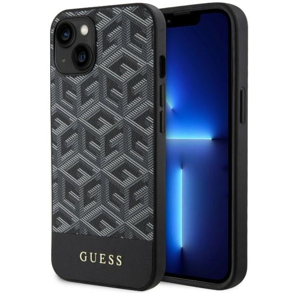 Guess GUHMP14SHGCFSEK iPhone 14 6.1" melns/melns cietais apvalks GCube Stripes Magnētiskais