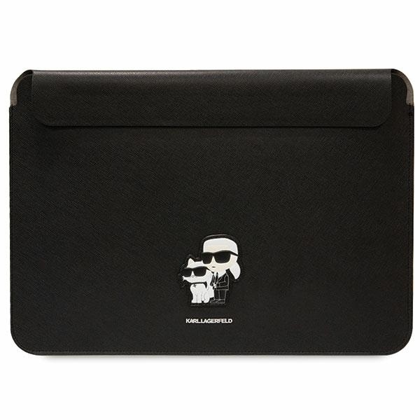 Karl Lagerfeld Saffiano Karl&Choupette apvalks 16" portatīvajam datoram - melns