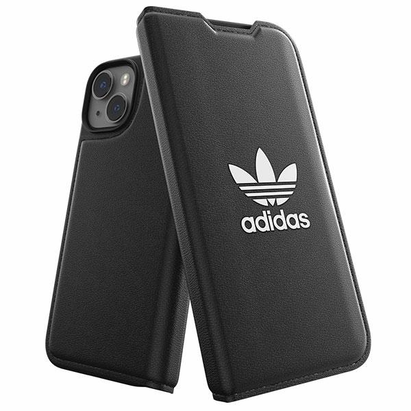 Adidas OR Viedtālruņa apvalks Booklet BASIC iPhone 14 6.1" melns/balts 50181