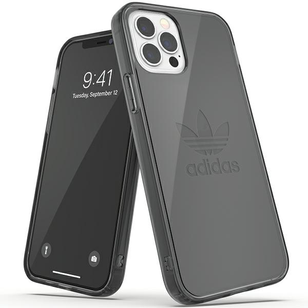 Adidas OR Aizsargstikls skaidrs apvalks iPhone 12 / iPhone 12 Pro - melns