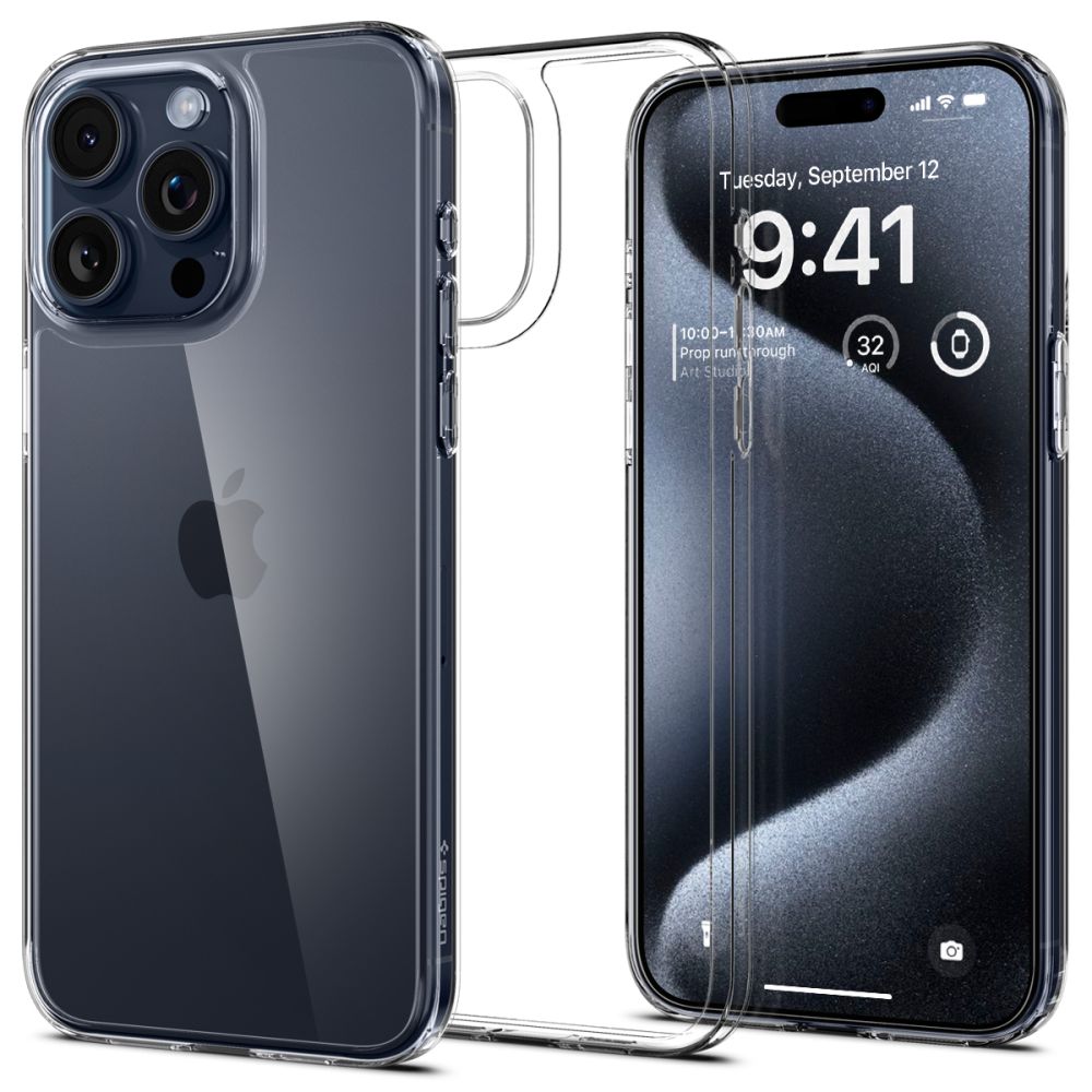 Spigen Airskin Hybrid viedtālruņa apvalks iPhone 15 Pro - caurspīdīgs