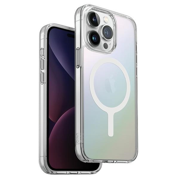 Uniq LifePro Xtreme Magnētiskais uzlādes viedtālruņa apvalks iPhone 15 Pro Max - varavīksnes krāsas