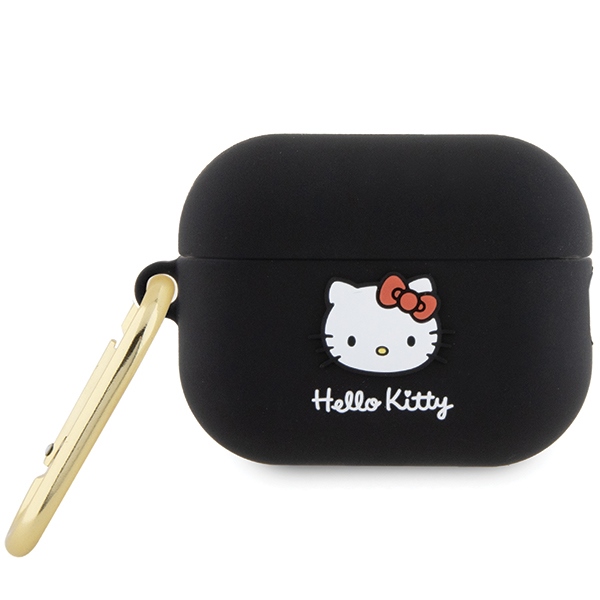 Hello Kitty silikona 3D Kitty galvas apvalks AirPods Pro 2 (2022/2023) - melns