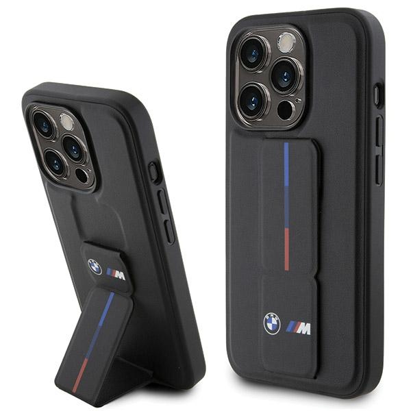 BMW Grip Hot Stamp viedtālruņa apvalks iPhone 15 Pro Max - melns