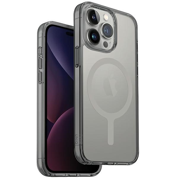 Uniq LifePro Xtreme Magclick uzlādes viedtālruņa apvalks iPhone 15 Pro - pelēks
