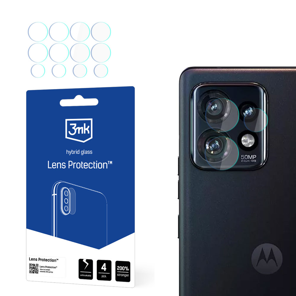 3mk Lens Protection™ hibrīdais kameras stikls Motorola Edge 50 Pro