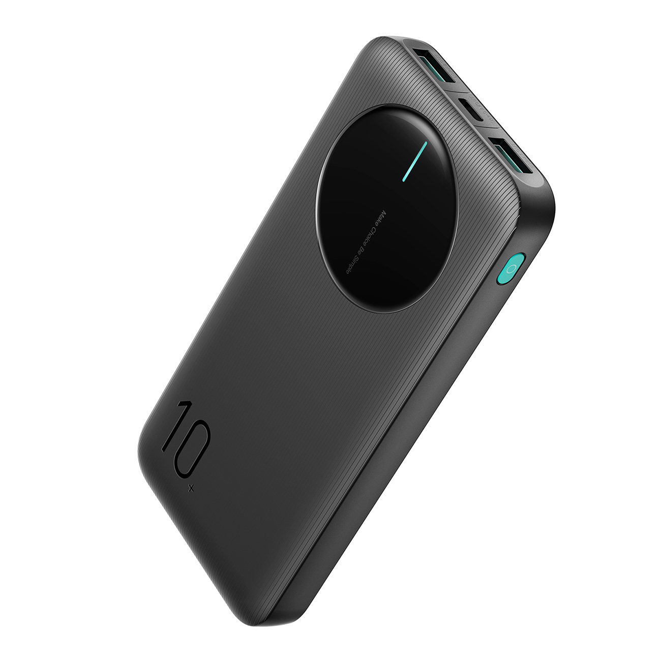 Portatīvais lādētājs Joyroom JR-PBF12 10000mAh 2,4A 2x USB-A 1x USB-C (melns)