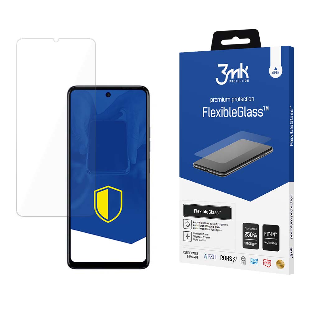 Hibrīdais stikls 3mk FlexibleGlass Tecno Spark 10