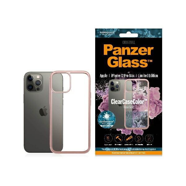 PanzerGlass ClearCase viedtālruņa apvalks iPhone 12 Pro Max – caurspīdīgs un rozā