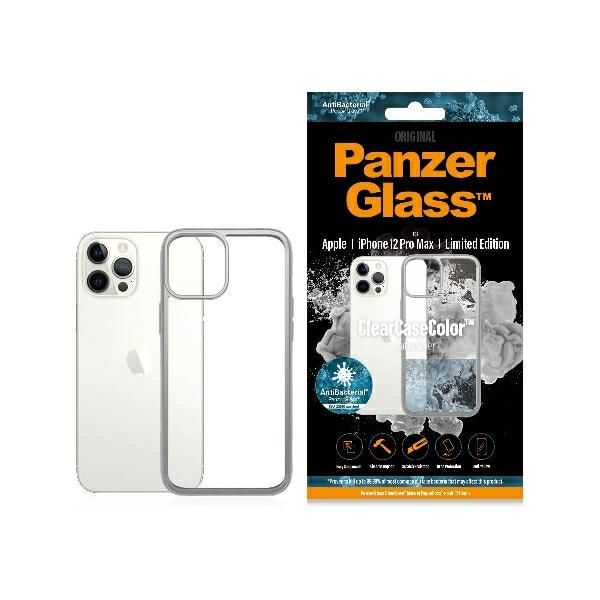 PanzerGlass ClearCase viedtālruņa apvalks iPhone 12 Pro Max – caurspīdīgs un sudrabains