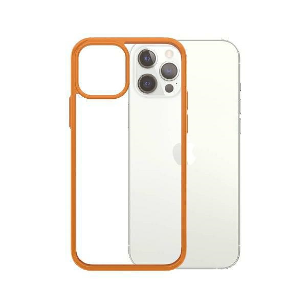 PanzerGlass ClearCase viedtālruņa apvalks iPhone 12 / 12 Pro - caurspīdīgs oranžs