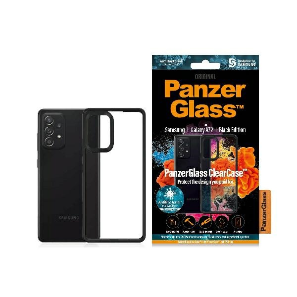 PanzerGlass ClearCase apvalks Samsung Galaxy A72 - caurspīdīgs un melns