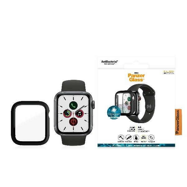 PanzerGlass Pilna korpusa apvalks Apple Watch 4/5/6/SE 40 mm – melns
