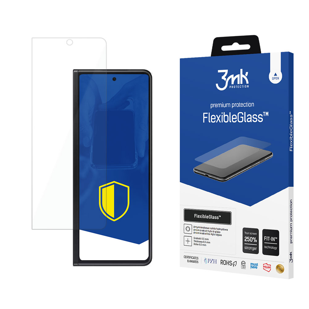 Rūdītais stikls 3mk FlexibleGlass Samsung Galaxy Z Fold 3 5G (priekšējais)
