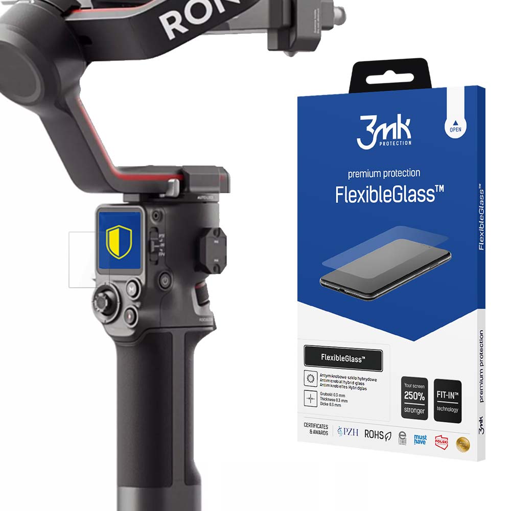 DJI RS 3 / RS 3 Pro - 3mk FlexibleGlass™ hibrīdstikls