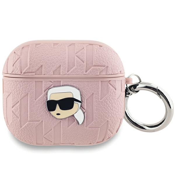 Karl Lagerfeld Monogram Karl Head viedtālruņa apvalks AirPods 3 - rozā