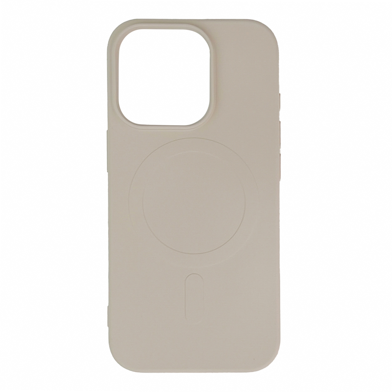 Liquid Silicone Case MagSafe apvalks iPhone 16 Pro Max - beige