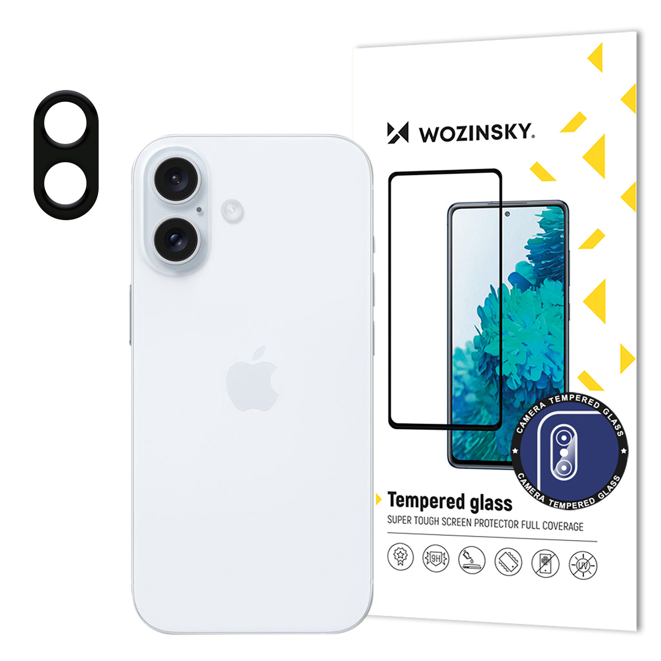 Wozinsky Full Camera Glass 9H rūdīts stikls iPhone 16 Plus kamerai