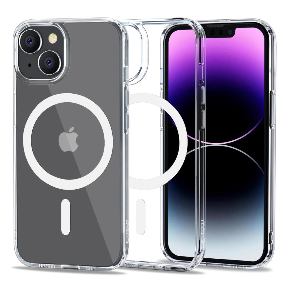 Tech-Protect FlexAir Hybrid Magnētiskais viedtālruņa apvalks iPhone 14 - caurspīdīgs