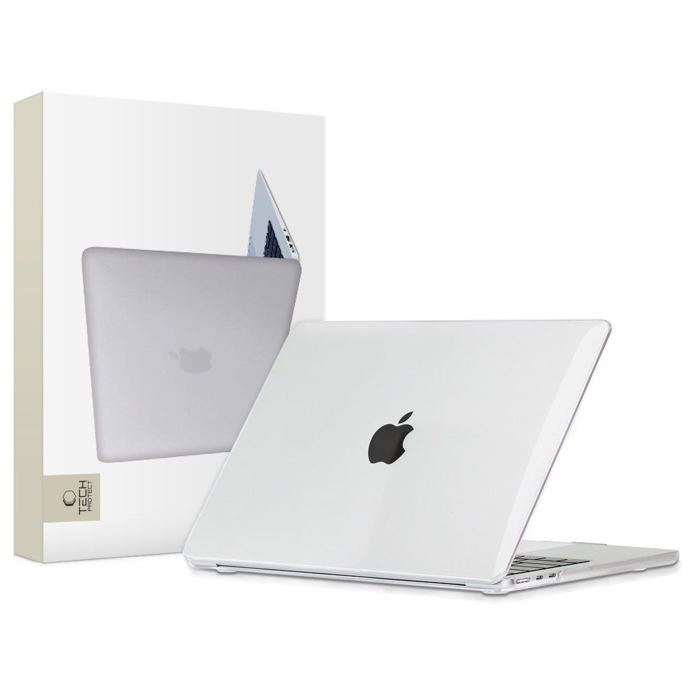 Tech-Protect SmartShell viedtālruņa apvalks MacBook Air 13" M2 / M3 / 2022-2024 - Caurspīdīgs