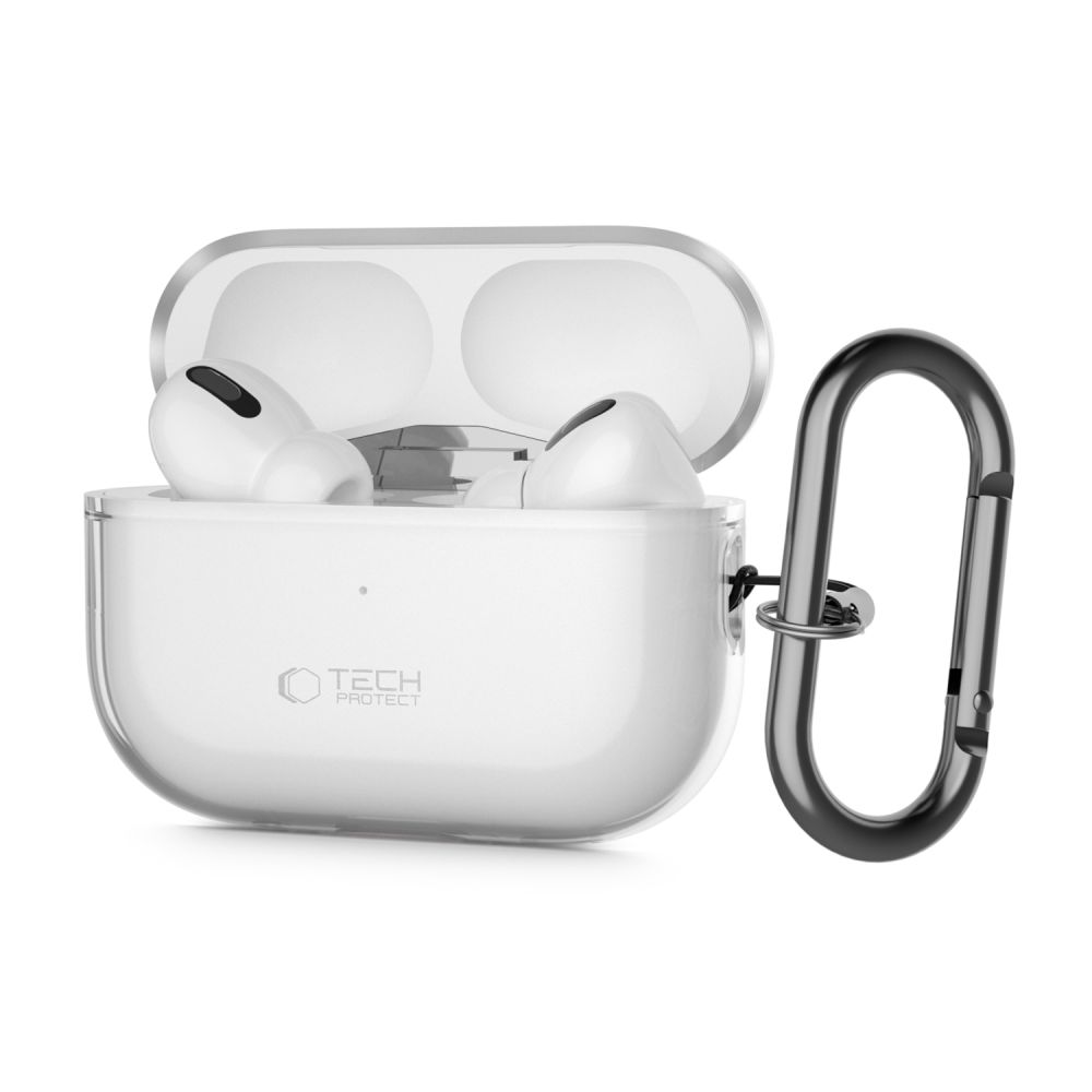 Tech-Protect FlexAir viedtālruņa apvalks Apple AirPods Pro 1 / 2 - caurspīdīgs