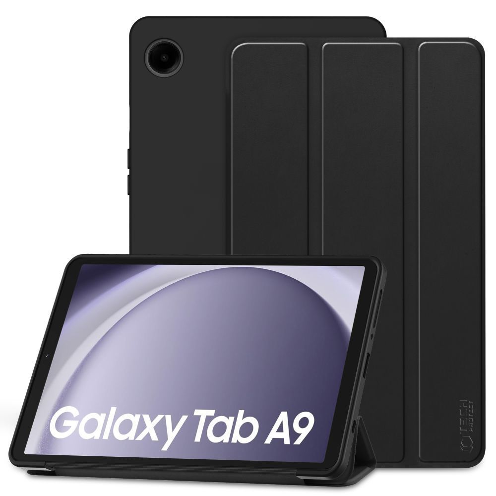 Tech-Protect SmartCase planšetdatoram Samsung Galaxy Tab A9 8.7" X110 / X115 - melns