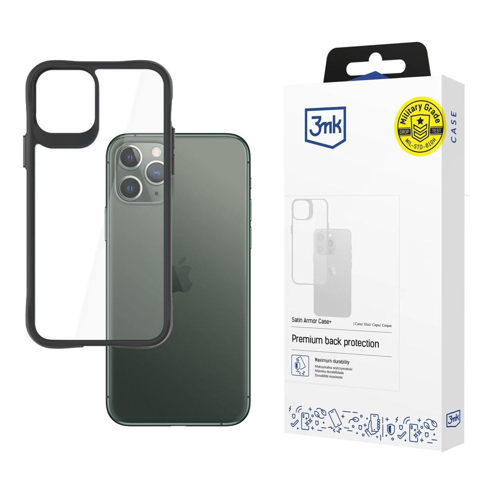 3mk Satin Armor Case+ viedtālruņa apvalks iPhone 11 Pro Max - caurspīdīgs