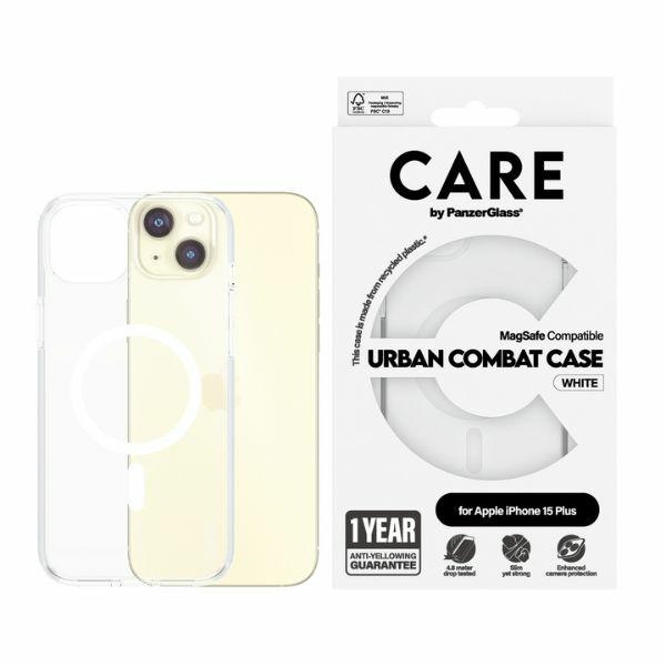 CARE by PanzerGlass Urban Combat Magnētiskais viedtālruņa apvalks iPhone 15 Plus - balts