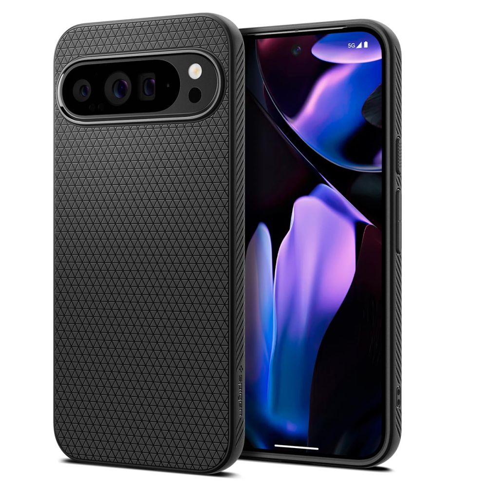 Spigen Liquid Air viedtālruņa apvalks Google Pixel 9 Pro XL - melns