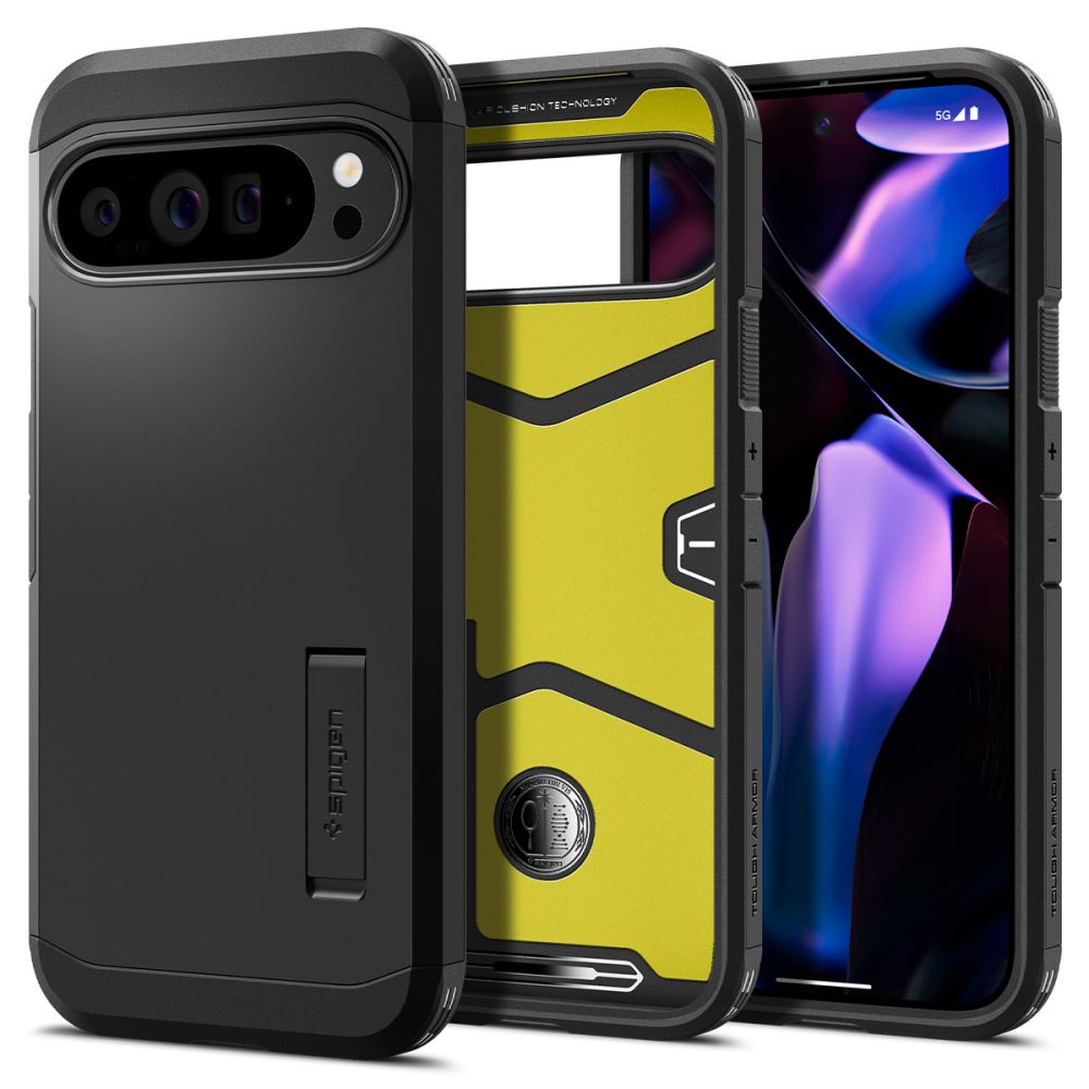 Spigen Tough Armor viedtālruņa apvalks Google Pixel 9 Pro XL - melns
