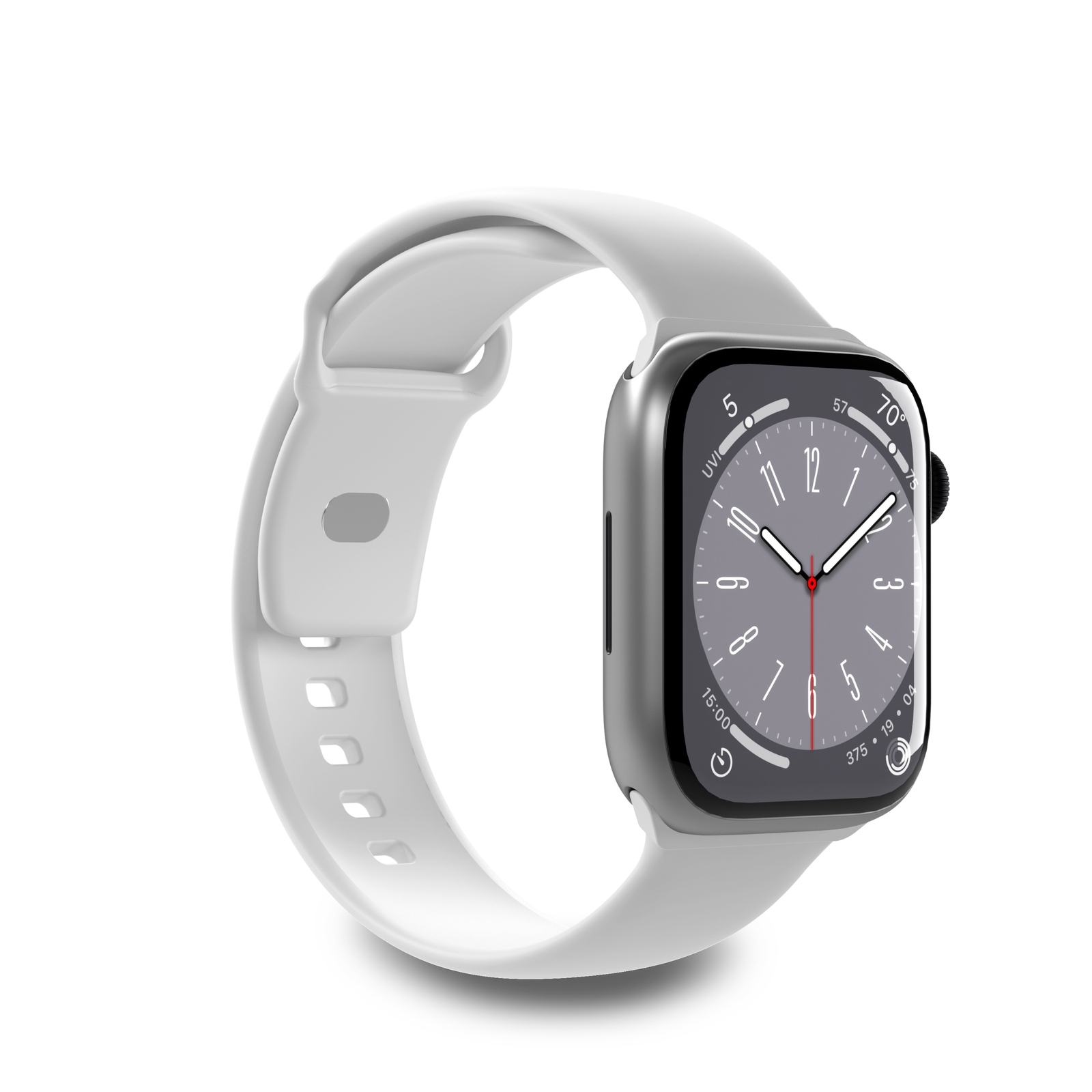 Puro Icon silikona siksniņa Apple Watch 42/44/45/49 mm - balta (2 gab.)