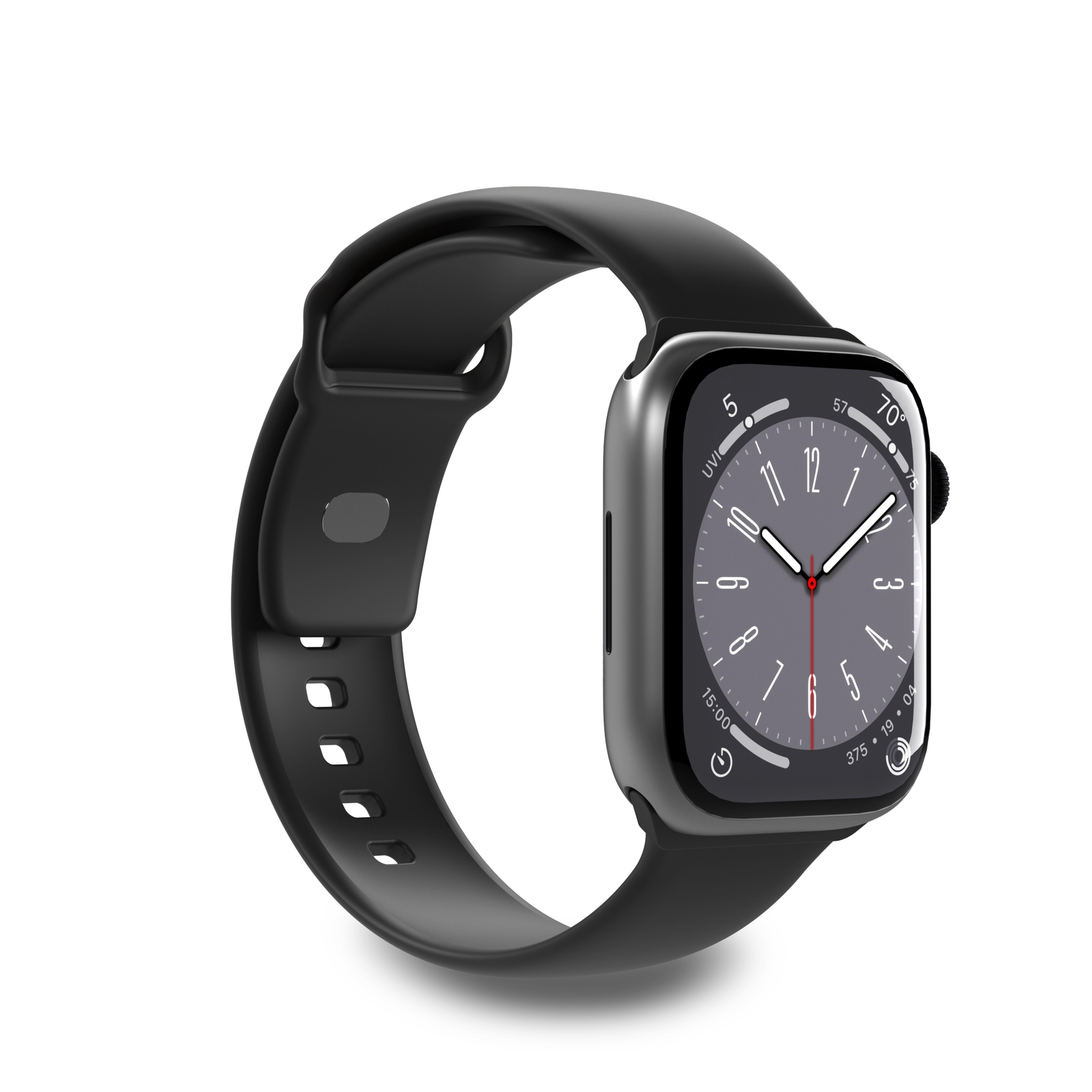 Puro Icon silikona siksniņa Apple Watch 38/40/41 mm - melns (2 gab.)
