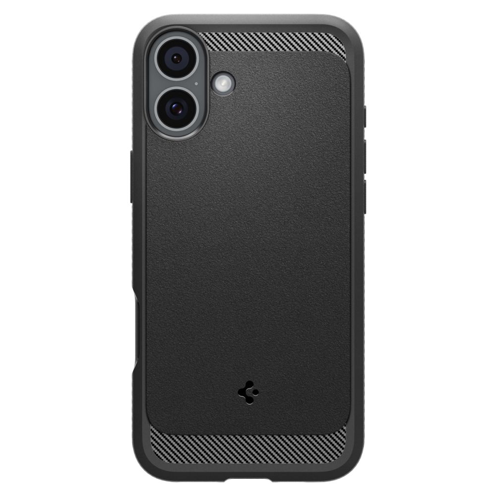Spigen Rugged Armor Magnētiskais apvalks iPhone 16 - melns