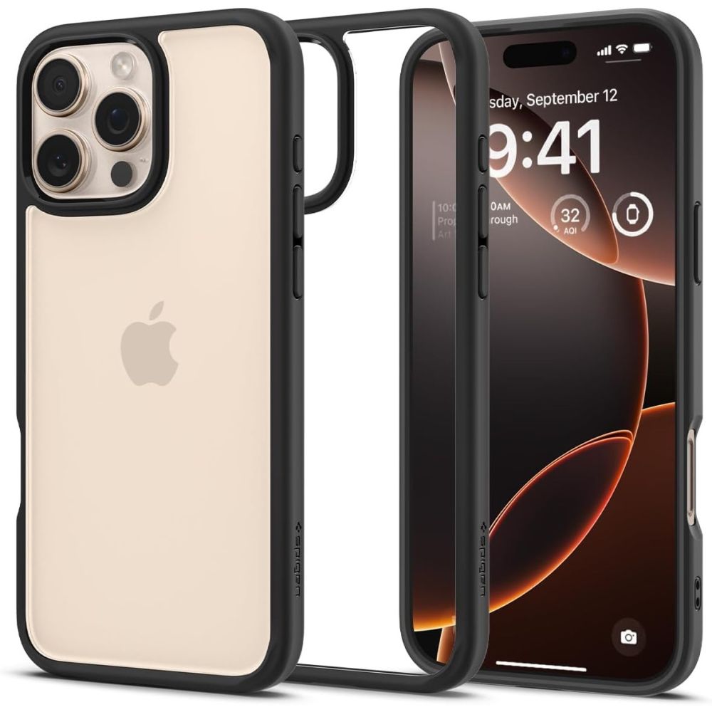 Spigen Ultra Hybrid apvalks iPhone 16 Pro Max - matēts melns