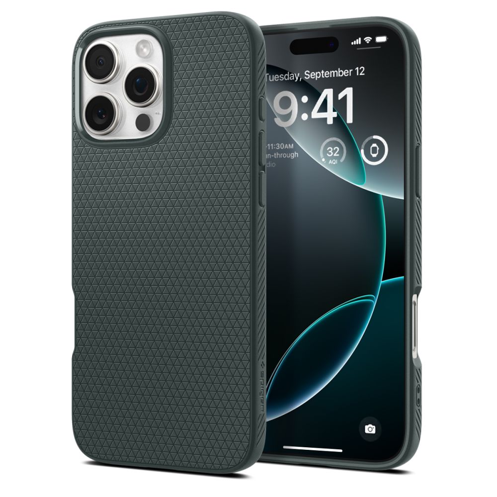 Spigen Liquid Air viedtālruņa apvalks iPhone 16 Pro Max - zaļš