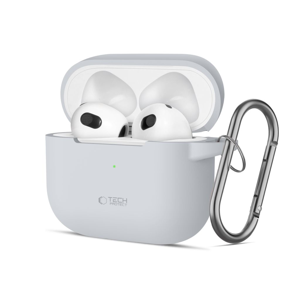 Tech-Protect silikona apvalks austiņām Apple AirPods 3 - pelēks