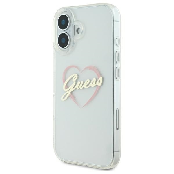 Guess IML Sirds apvalks viedtālrunim iPhone 16 Plus - caurspīdīgs