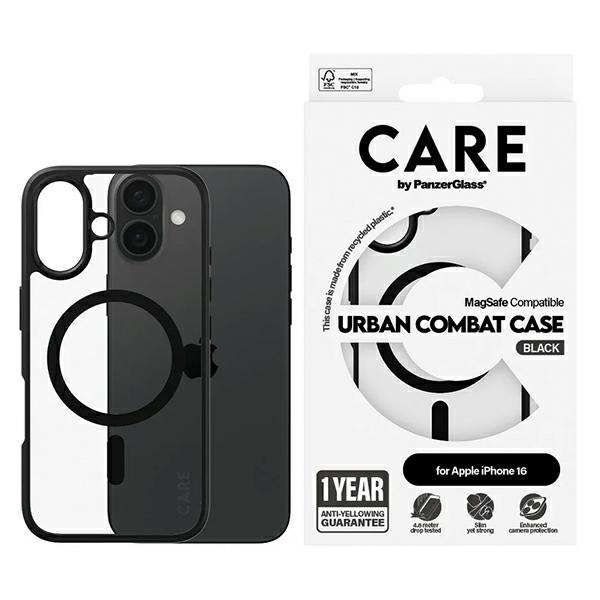 CARE by PanzerGlass Flagship Urban viedtālruņa apvalks iPhone 16 6.1" Magnētiskais 1357