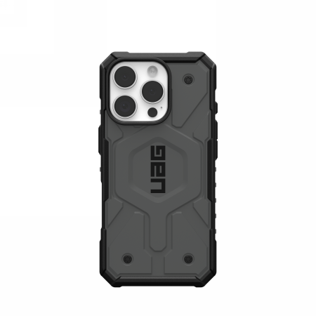UAG Pathfinder Magnētiskais viedtālruņa apvalks iPhone 16 Pro - sudraba