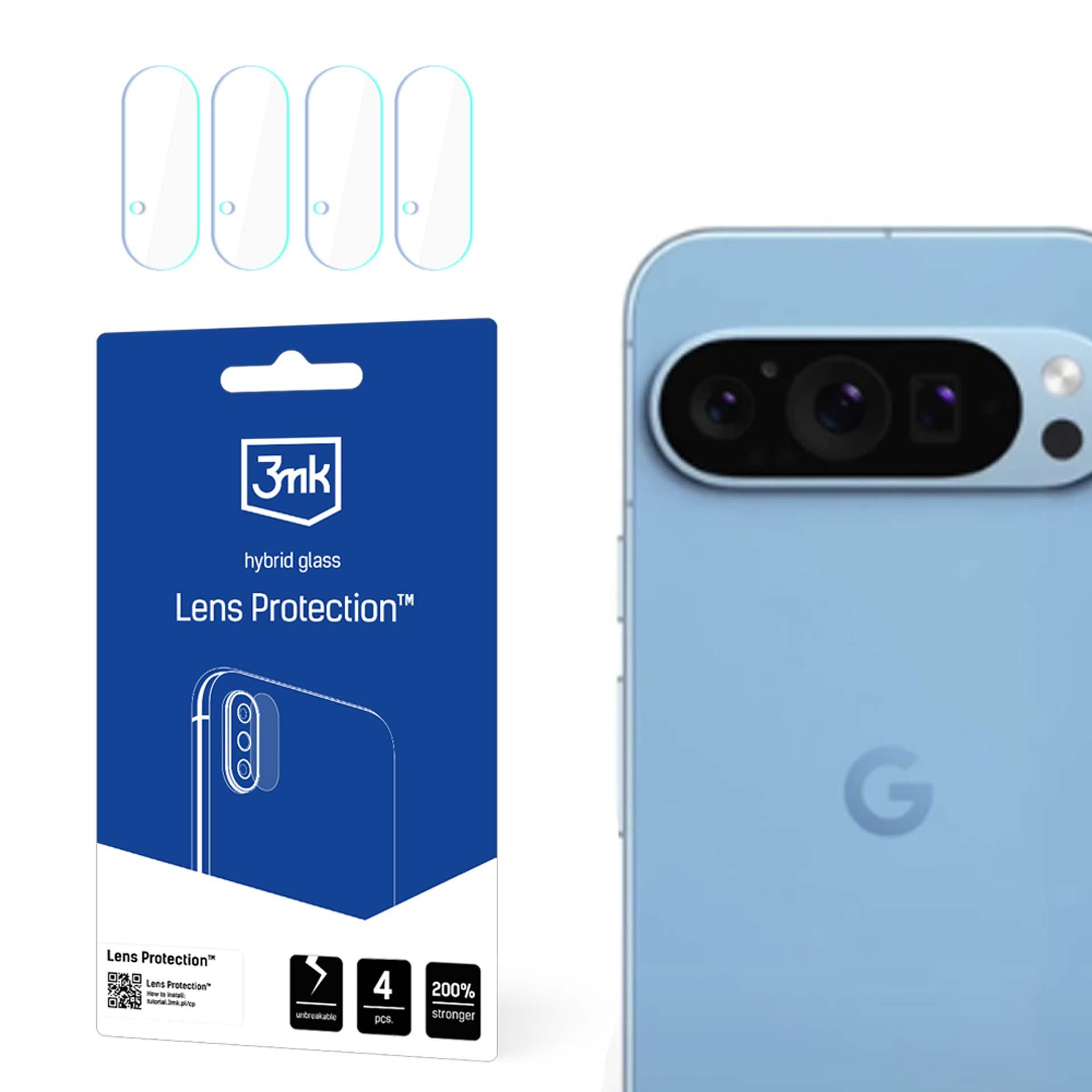 Hibrīdais stikls kameras objektīvam 3mk Lens Protection Google Pixel 9 Pro