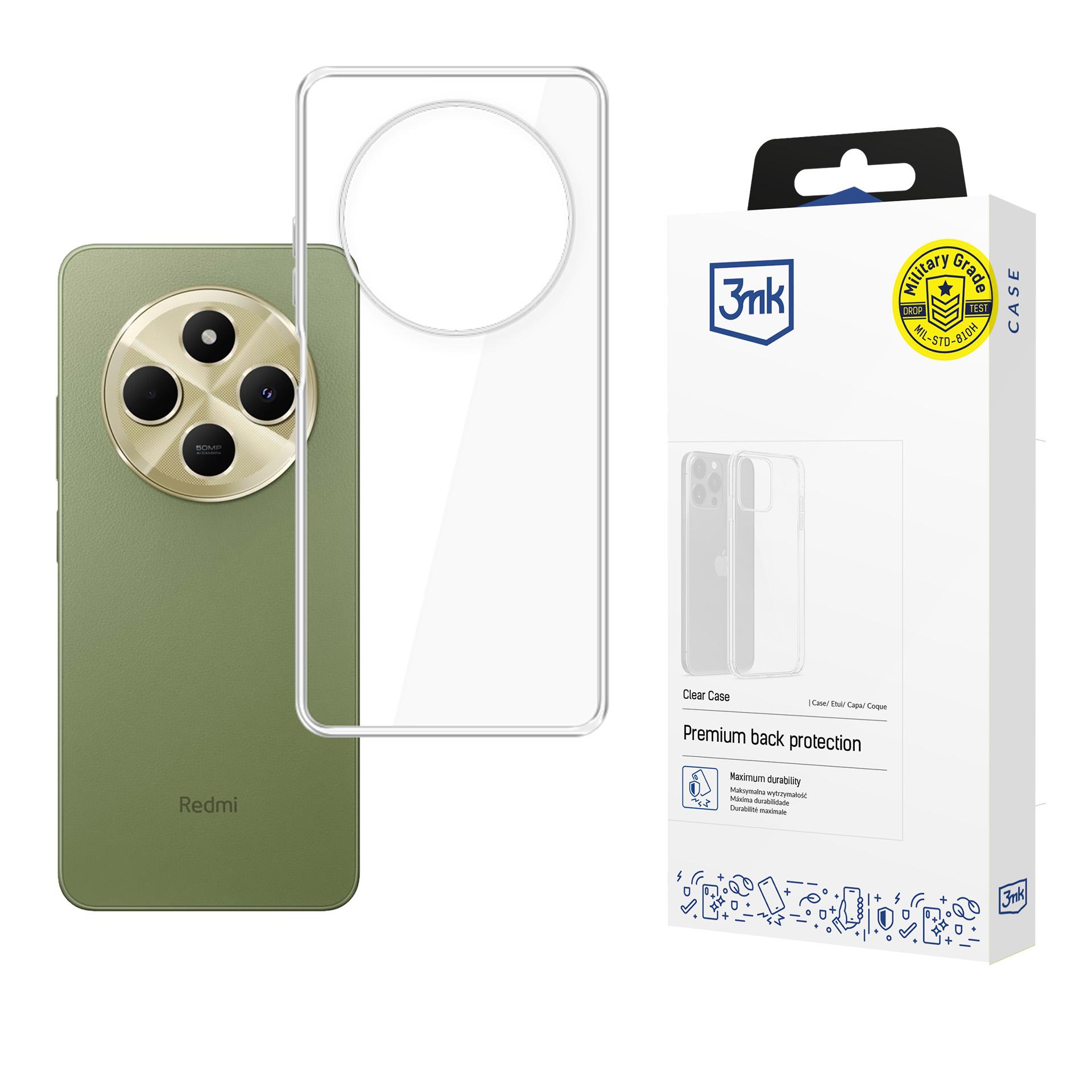 3mk Caurspīdīgs viedtālruņa apvalks Xiaomi Redmi 14C - caurspīdīgs